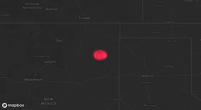 Storm warning map: Mosquero, NM
