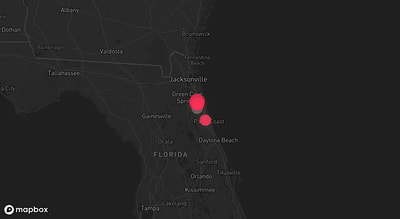 Storm warning map: Palm Coast, FL