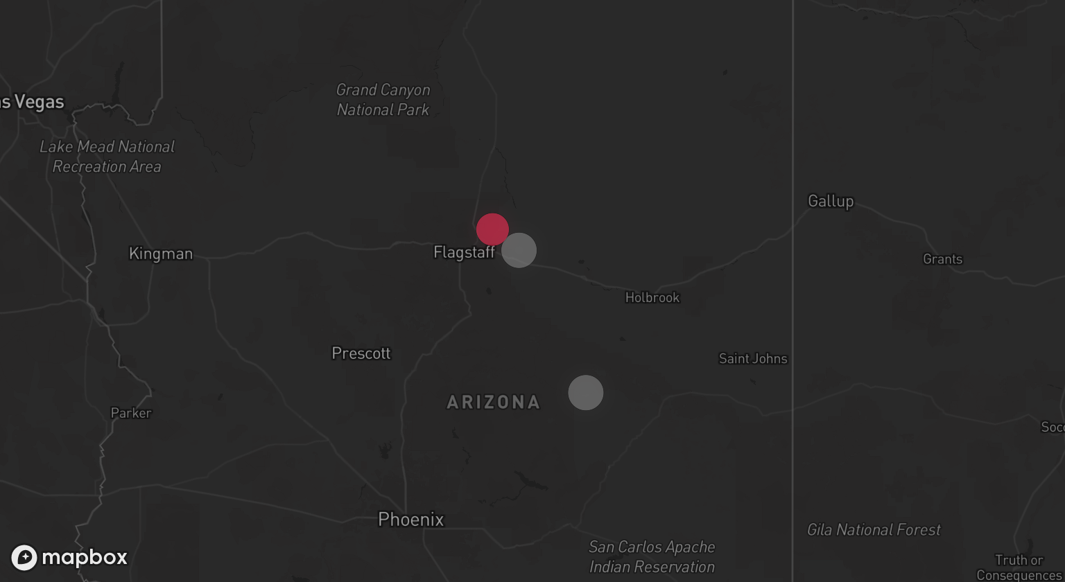 Storm warning map: Leupp, AZ