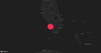 Storm warning map: Naples, FL