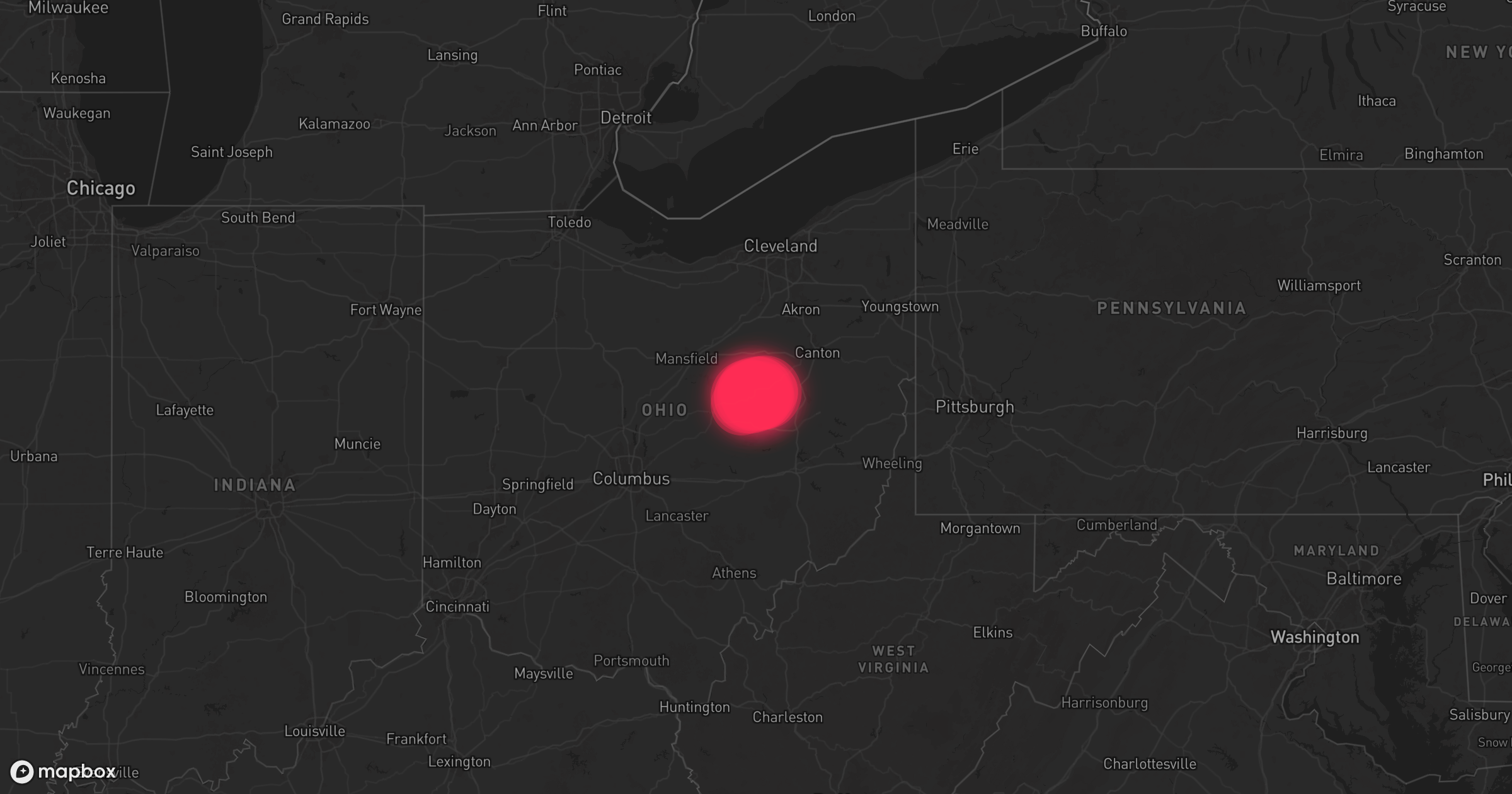 Storm warning map Millersburg 4/3/2026