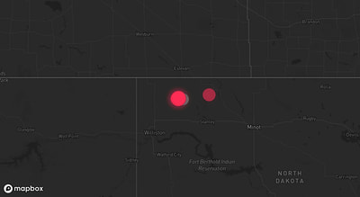 Storm warning map: McGregor, ND