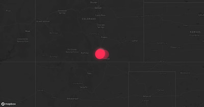 Storm warning map: Walsenburg, CO