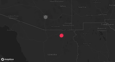 Storm warning map: Tucson, AZ