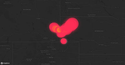 Storm warning map: Gering, NE