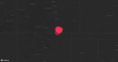 Storm warning map: Trinidad, CO