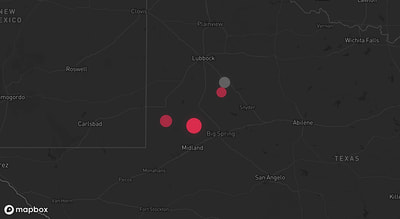 Storm warning map: Post, TX