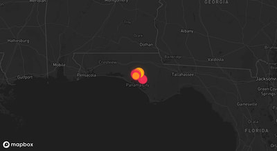 Storm warning map: Youngstown, FL
