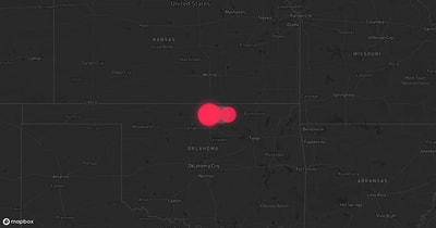Storm warning map: Ponca City, OK