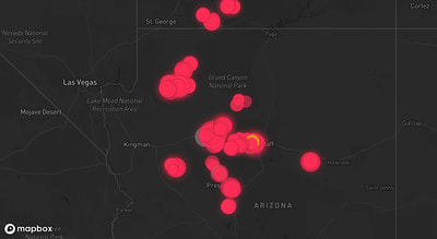 Storm warning map: Flagstaff, AZ