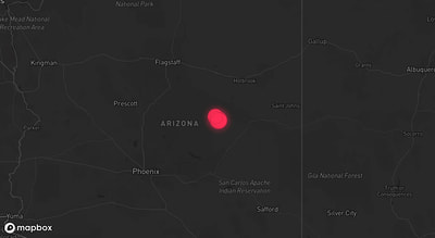 Storm warning map: Heber, AZ