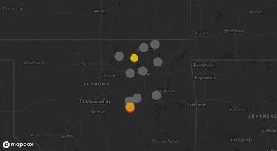 Storm warning map: Okemah, OK
