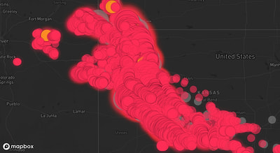 Storm warning map: Stratton, NE