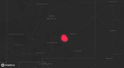 Storm warning map: Flying H, NM