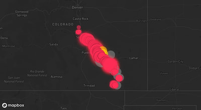 Storm warning map: Colorado Springs, CO