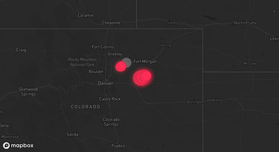 Storm warning map: Fort Morgan, CO