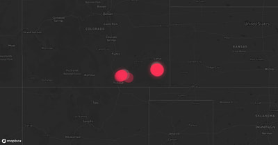 Storm warning map: Model, CO