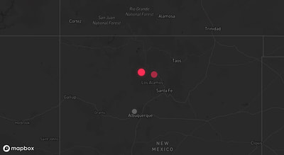 Storm warning map: Albuquerque, NM