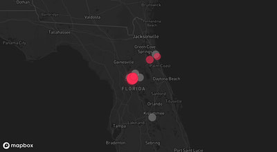 Storm warning map: Ocala, FL