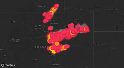 Storm warning map: Colorado Springs, CO