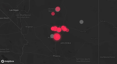 Storm warning map: Flagstaff, AZ