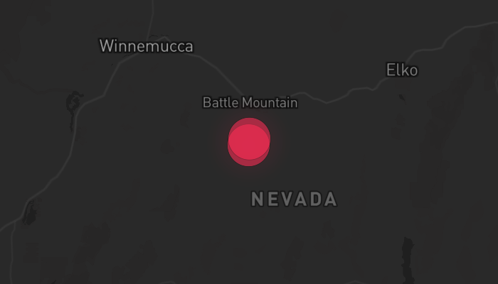 Storm warning map Battle Mountain 4/10/2026