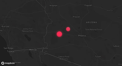 Storm warning map: Salome, AZ