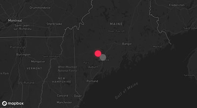 Storm warning map: Augusta, ME