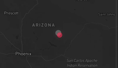Storm warning map: Young, AZ
