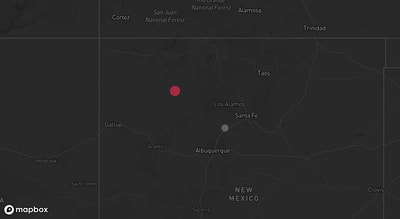 Storm warning map: Algodones, NM
