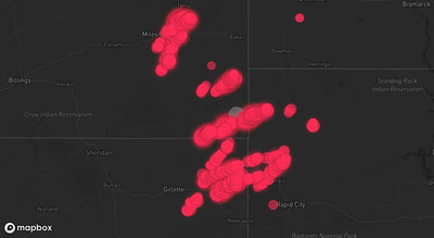 Storm warning map: Capitol, MT