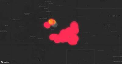 Storm warning map: Colorado Springs, CO