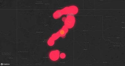 Storm warning map: Flying H, NM