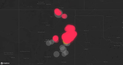 Storm warning map: Roswell, NM