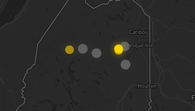 Storm warning map: Saint Francis, ME