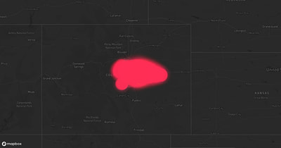 Storm warning map: Kiowa, CO