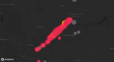 Storm warning map: Bozeman, MT