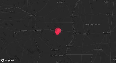 Storm warning map: West Monroe, LA