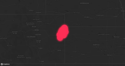 Storm warning map: Idalia, CO