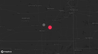 Storm warning map: Peabody, KS