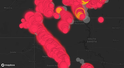 Storm warning map: Ekalaka, MT