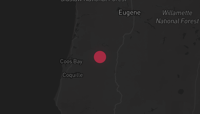 Storm warning map Reedsport 4/9/2026
