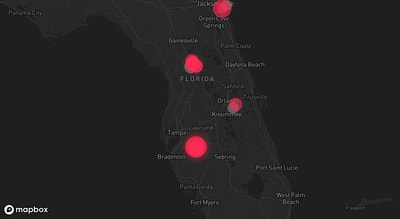 Storm warning map: Orlando, FL