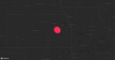 Storm warning map: Allen, KS