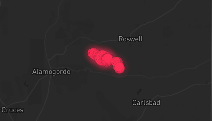 Storm warning map Roswell 4/10/2026
