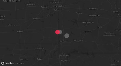 Storm warning map: Bronaugh, MO