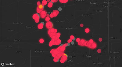 Storm warning map: Loyal, OK