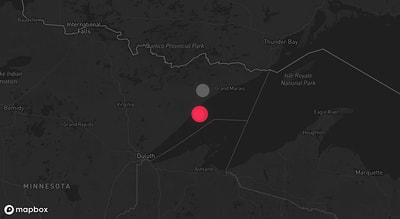 Storm warning map: Tofte, MN