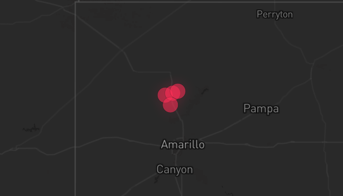 Storm warning map Masterson 4/9/2026