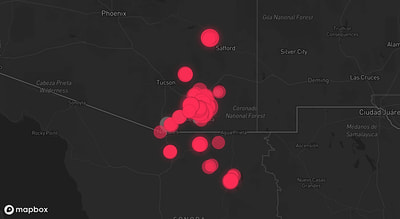 Storm warning map: Rio Rico, AZ